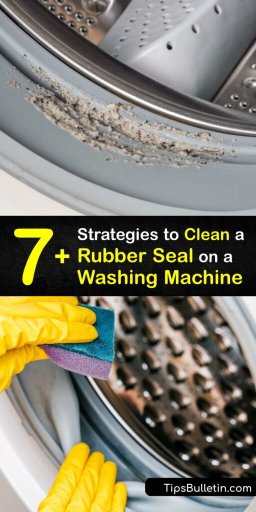 The gasket is vital to the function of your front load washing machine. Learn to clean washing machine rubber seals and get rid of mold with white vinegar, bleach, and baking soda. Clean your gasket regularly to keep your front load washer performing its best. #clean rubber #seal #washing #machine