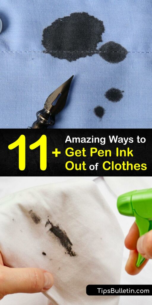 Ink stain removal is tough. Learn how to quickly clean ink stains with products like rubbing alcohol and nail polish remover. Ballpoint ink, fountain pen, and printer ink don't stand a chance against these easy-to-follow tutorials. #remove #pen #ink #clothes