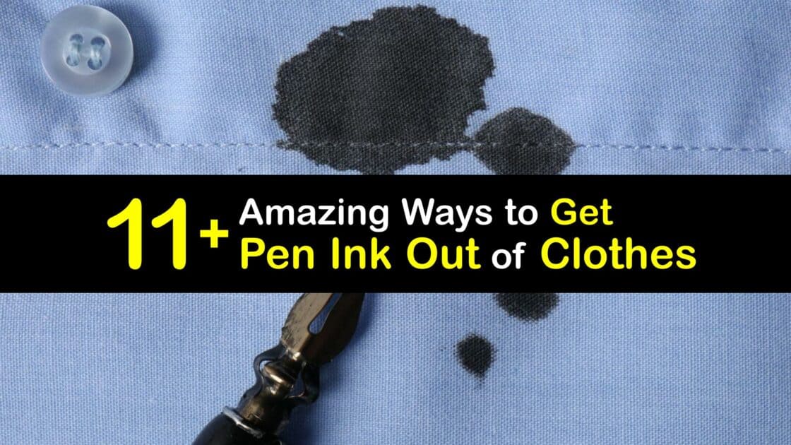 Pen Ink Stain Care - Easy Guide for Removing Ink From Clothes
