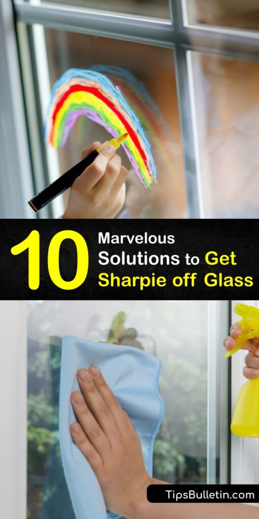 Use home remedies to remove permanent marker from glass with ease. A permanent ink or Sharpie stain is unsightly. Eliminate a permanent marker stain with rubbing alcohol, a dry erase marker, white vinegar, and more. #get #sharpie #off #glass
