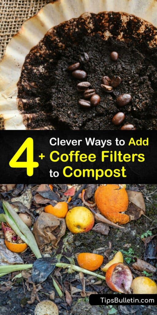 If you’re composting coffee grounds, it makes sense to compost coffee filters, too. A paper coffee filter is likely safe for your compost pile, though bleached coffee filters mean your compost won't be organic. Choose an unbleached paper filter to make organic fertilizer. #compost #coffee #filters