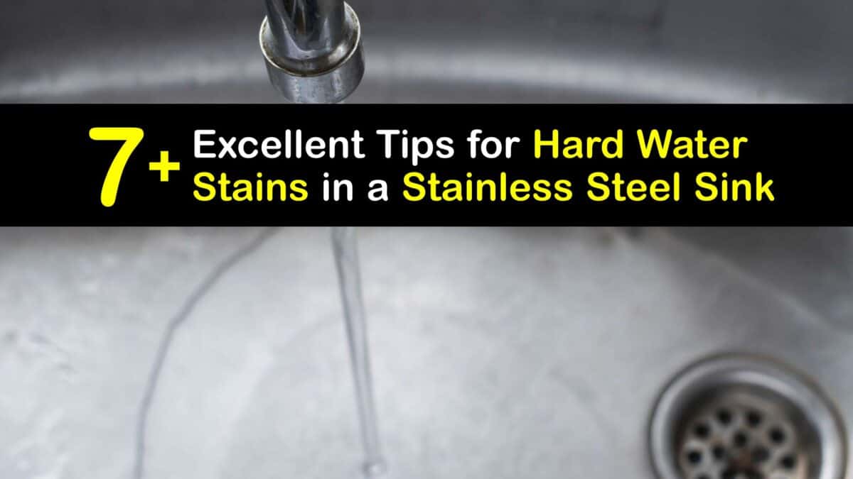 Stainless Steel Sinks Cleaning Water Spots off a Metal Sink