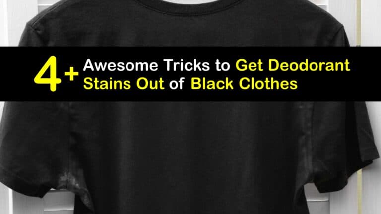 Deodorant Stains - Remove White Marks on Black Clothes