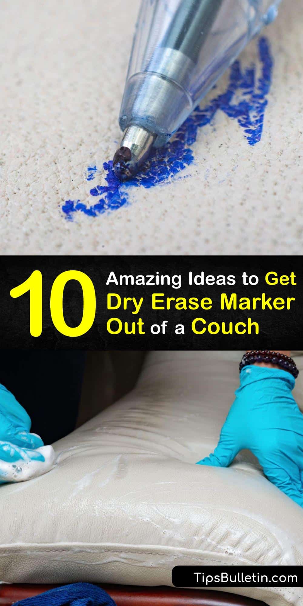 Marker Stains Guide to Remove Dry Erase Marker From a Sofa
