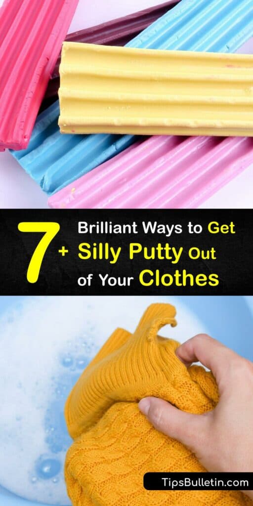 A Silly Putty stain on your clothes, carpet, or fabric items is no joke. Use a dull knife to remove as much excess Silly Putty as you can and skip harsh cleaners like Goo Gone. Rubbing alcohol, dish soap, and nail polish remover erase slime stains quickly. #sillyputty #remove #clothes