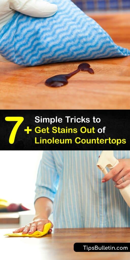 If your kitchen countertop is a granite countertop, laminate countertop, or linoleum countertop, it requires proper stain removal. Clean countertops and remove hard water stains with baking soda and other remedies for spotless laminate countertops. #stains #linoleum #countertops #remove
