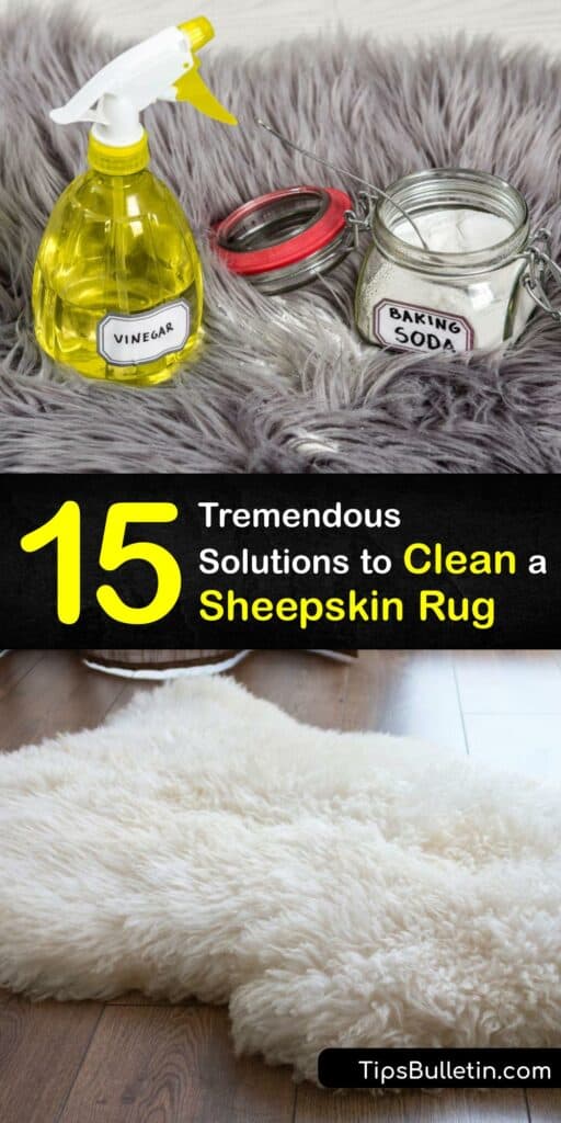 Don’t ruin your wool rug with inappropriate carpet cleaning. Find out how to clean a sheepskin rug in the washing machine or by hand. Try cleaning sheepskin with baking soda, hydrogen peroxide, corn starch, sheepskin detergent, warm water, and more. #clean #sheepskin #rug