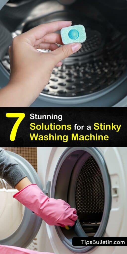It’s time to deal with that smelly washer; a clean washing machine is essential for good hygiene. Plus, regular care saves you costly appliance repair. Discover how to use white vinegar, baking soda, hot water, and more as a DIY washing machine cleaner in this guide. #deodorize #washing #machine