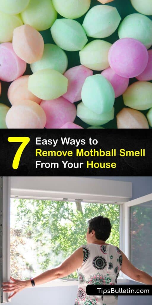 Mothballs kill pantry moths and the clothes moth, but leave behind a pungent moth ball odor. Mothball smell is musty and unpleasant. Use activated charcoal, white vinegar, or baking soda to get rid of the mothball odor. #remove #mothball #smell #house