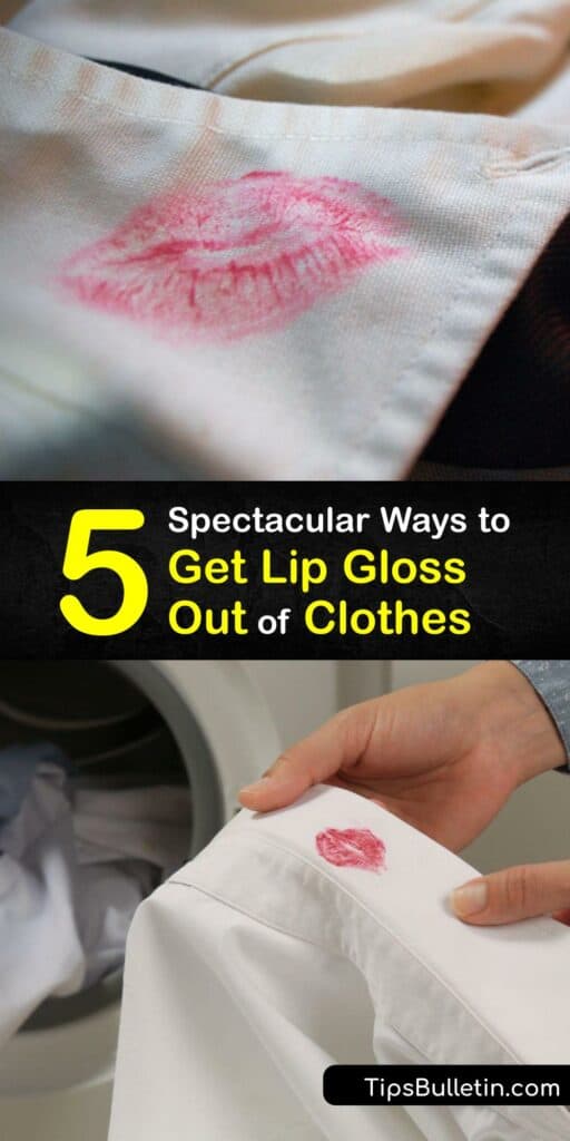 Discover ways to remove lipstick stains from clothes with a few stain removal methods. Makeup stains are stubborn, but it’s possible to clean a lip gloss stain off fabric with detergent, vinegar, rubbing alcohol, Goo Gone, and other lipstick stain removal solutions. #remove #lipgloss #clothes