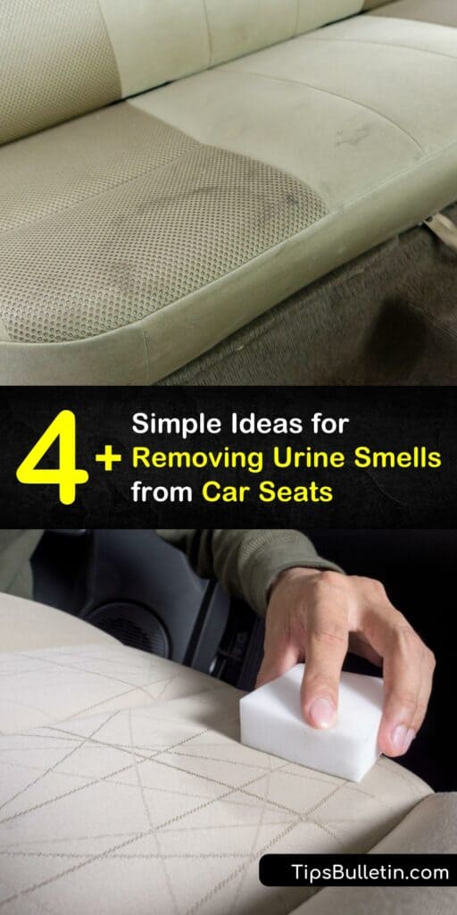 Check out this helpful article if you’re struggling with a smelly car due to cat pee, dog mess, or a human urine stain. Learn how to use common kitchen items like baking soda, vinegar, and dish soap to crush almost any stain, including pet urine. #clean #urine #car #seat #smell