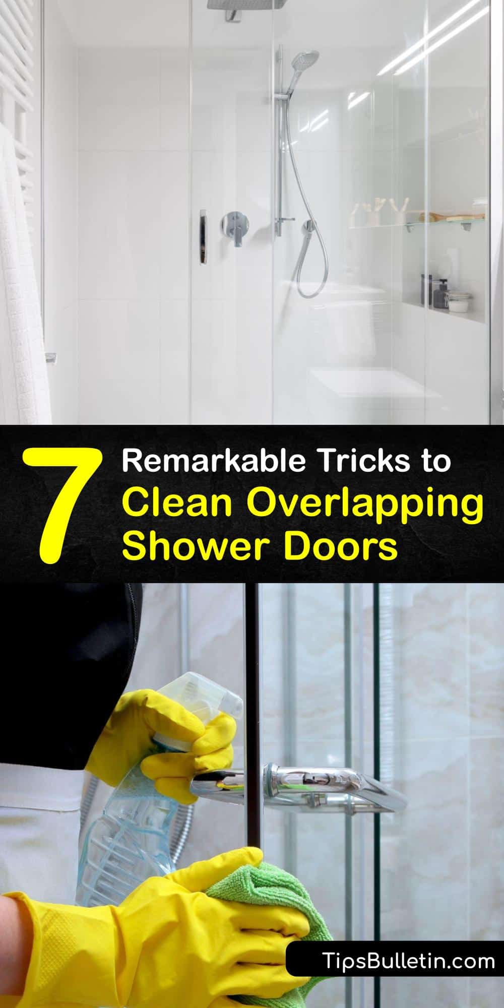 Wash an Overlapping Shower Door - Cleaning Sliding Glass Doors