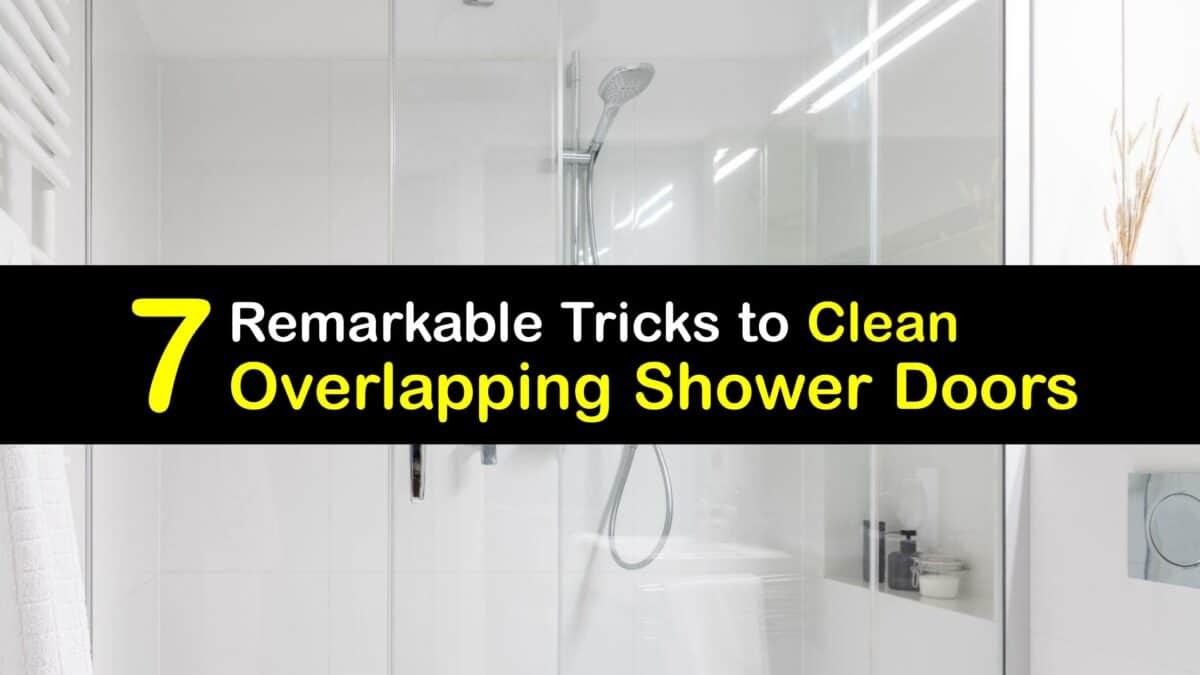 Wash an Overlapping Shower Door Cleaning Sliding Glass Doors