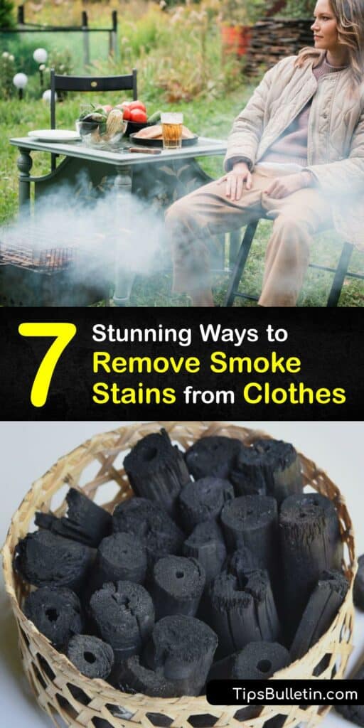 If you’ve been near a house fire or cigarette smoke, remove the odor from your clothes to prevent smoke damage. Get rid of cigarette smell using white vinegar, lemon juice, baking soda, activated charcoal, and more. #get #smoke #out #clothes