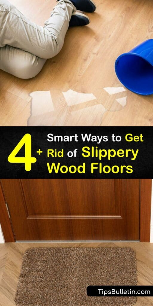 Follow our steps for cleaning slippery hardwood floors and preventing falls. Hardwood floors get slick from oil, soap, and polish, and it’s vital to clean hardwood floors with white vinegar. Remove the oily residue and make the wood floors less slippery. #how #clean #slippery #wood #floors