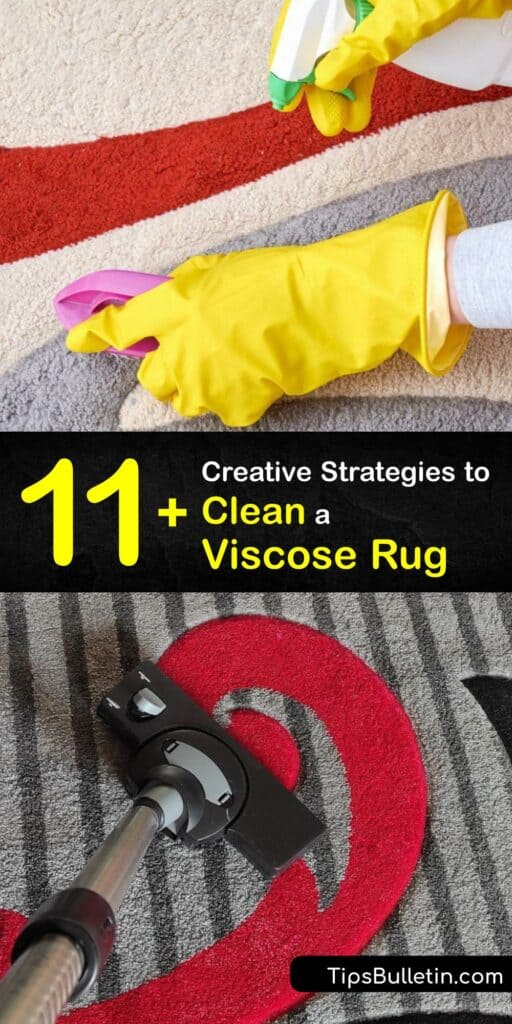 Follow our viscose rug cleaning steps and restore your rug’s appearance. A viscose carpet or rayon rug is not as durable as other carpeting. Yet, a viscose area rug is easy to maintain by vacuuming and cleaning with white vinegar, a steam cleaner, and other stain removers. #how #clean #viscose #rug