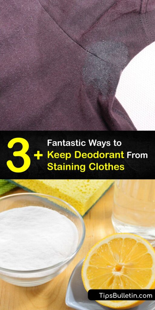 Discover how to remove and prevent deodorant stains in a few simple steps. It’s easy to clean an armpit stain with baking soda, lemon juice, white vinegar, salt, and detergent, and changing your antiperspirant prevents deodorant pit stains from occurring. #how #prevent #deodorant #stains #clothes