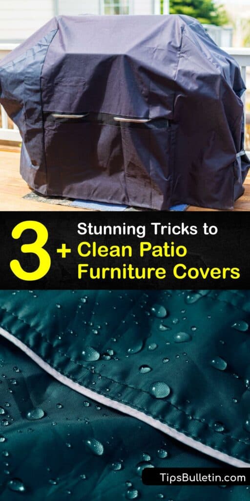 Explore simple methods to enjoy a clean patio furniture cover. Clean outdoor furniture covers keep your dining chairs and cushion covers spotless. Try easy hacks to clean outdoor cushions and covers using dish soap and warm water, rubbing alcohol, and more. #clean #outdoor #furniture #covers