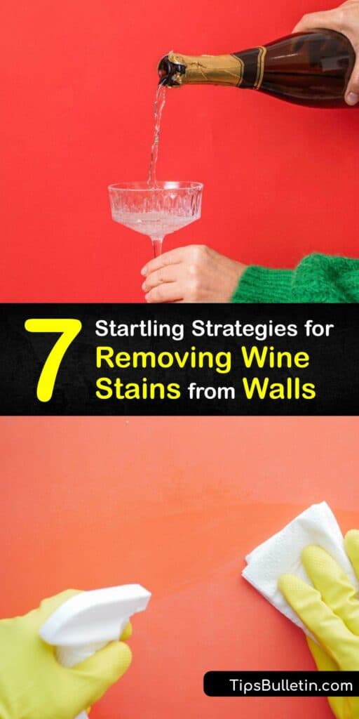 Wine stains on a painted wall don’t wash out with warm water alone. Wine leaves a stubborn stain. Discover how to get rid of wine stains on walls with white vinegar, baking soda, bleach and cold water, or Wine Away. #get #wine #stains #off #walls
