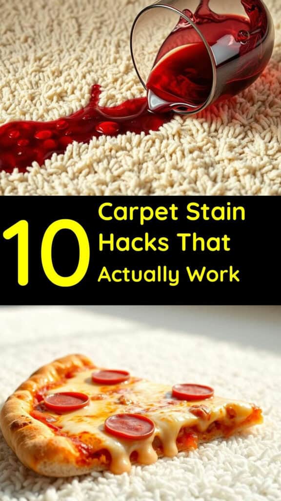 DIY carpet stain removers are easy to make and use.