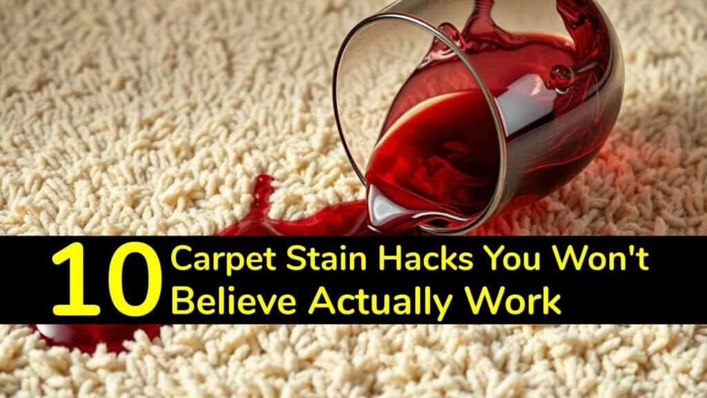 Removing carpet stains is easier than you may think.